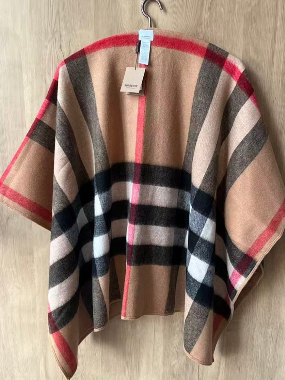 Burberry Cashmere Reversible Check Cape - Picture 4 of 9